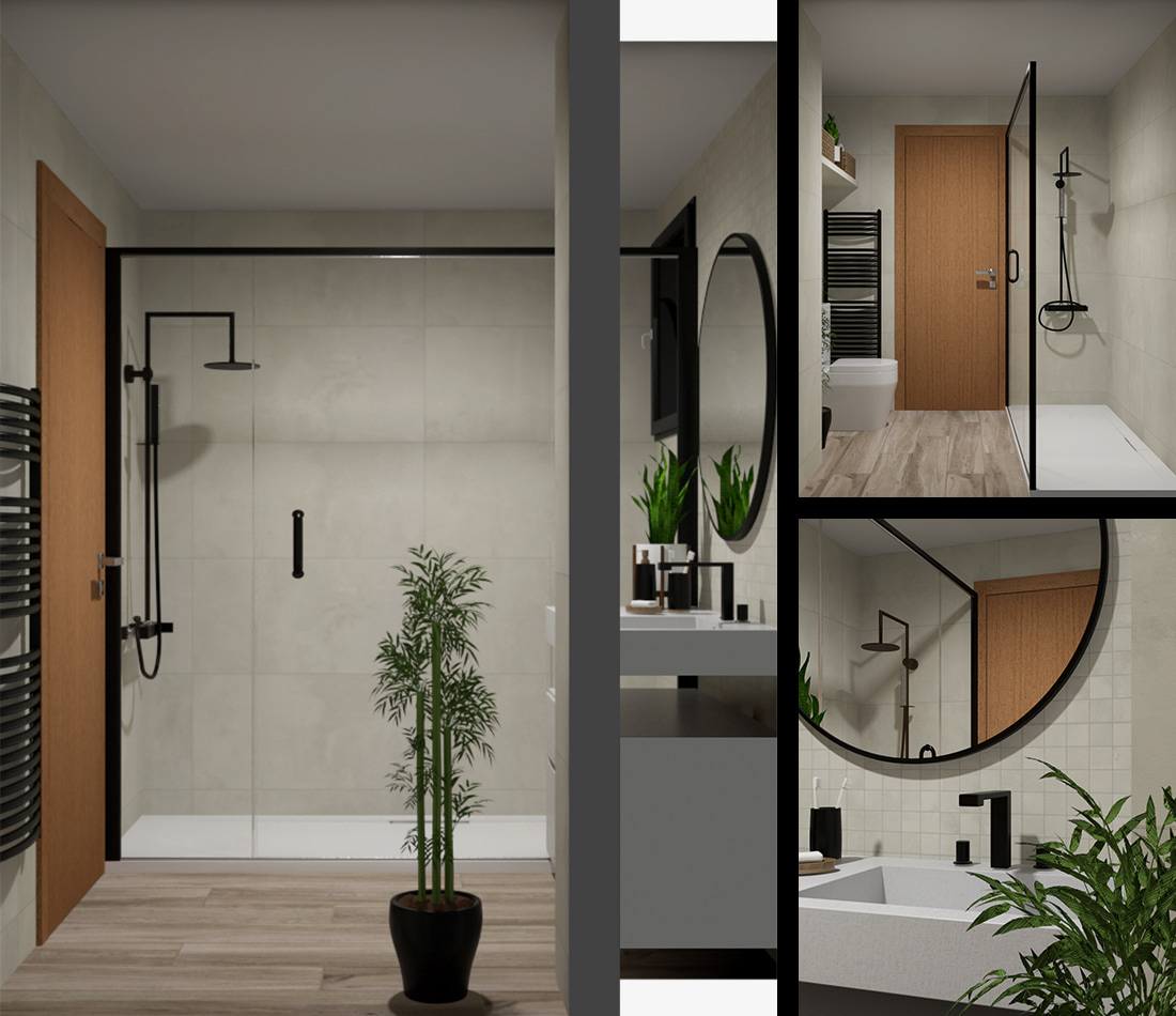 Bathroom Advisor -Inviting and Stylish Cement  - details